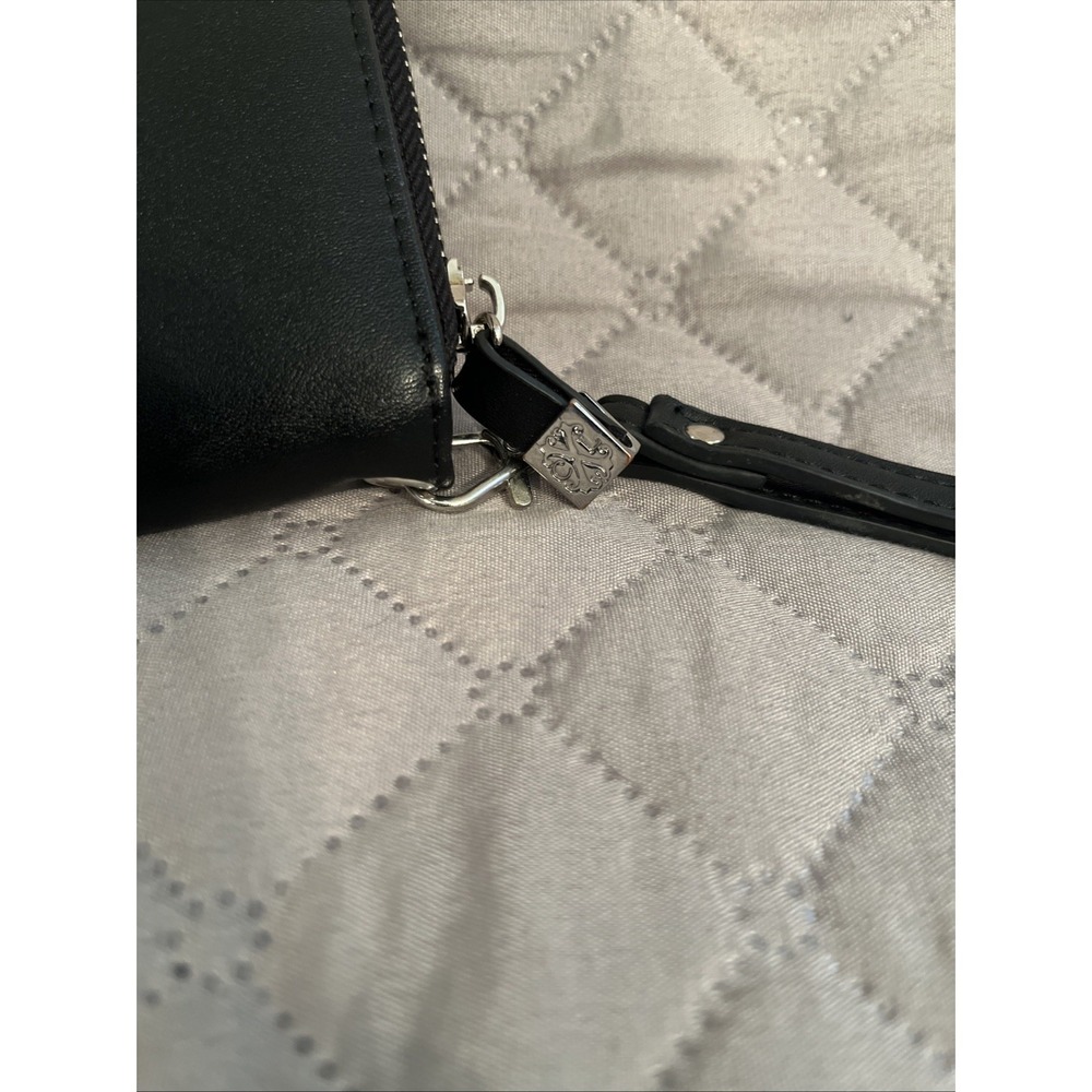 Women's Leather Wallet CXL black Handbag with Chain - Picture 3 of 8
